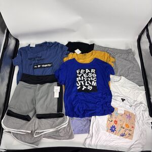 PSK Collective NWT Athleisure Lot 11 Pieces Graphic Tees Shorts Womens Large